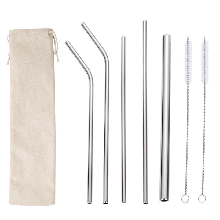 Stainless Steel Straw Set with Cleaning Brushes Kalsten