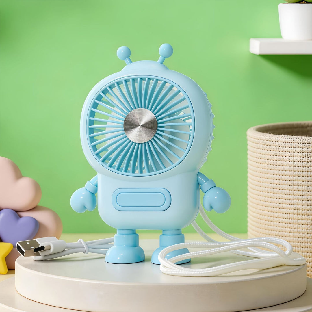 Women's portable mini fan in creative robot design Kalsten