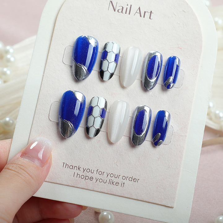 Creative Sports-Inspired Press-On Nail Art Set