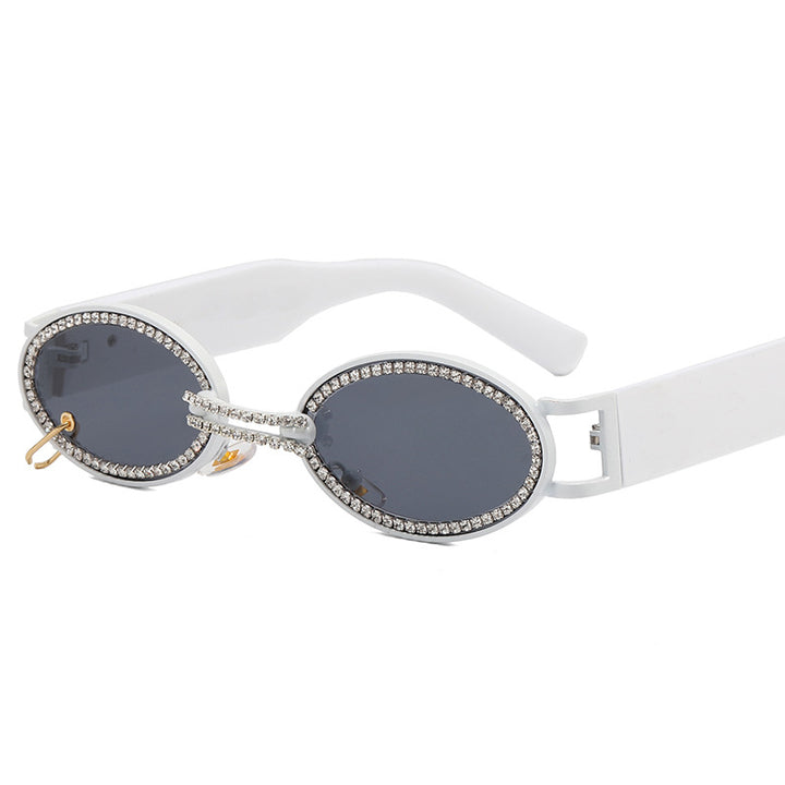 Women extravagant fashionable sunglasses with rhinestone-adorned frame Kalsten