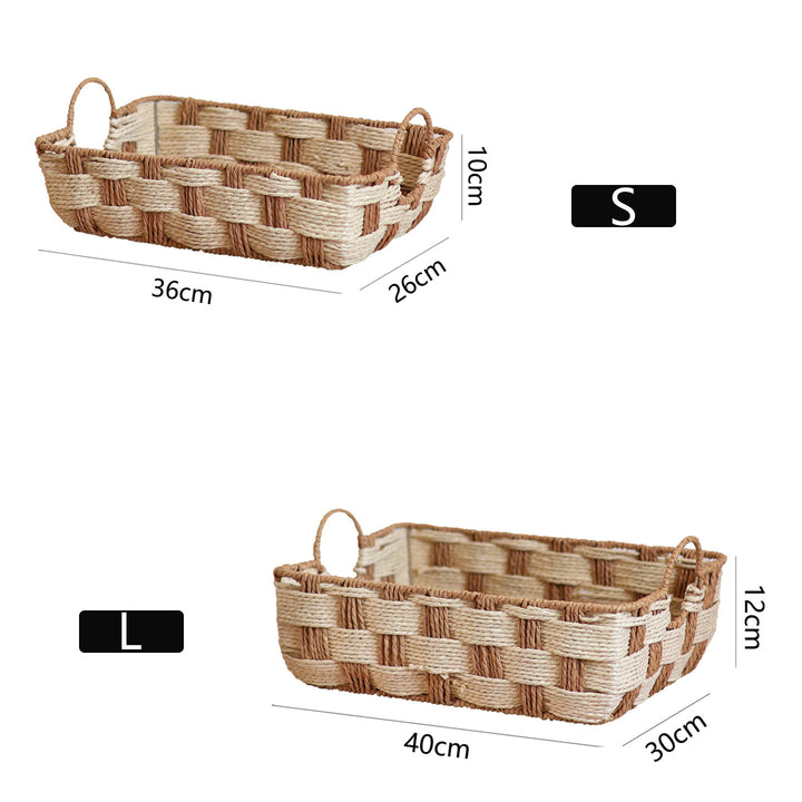 Storage basket made of woven material Kalsten