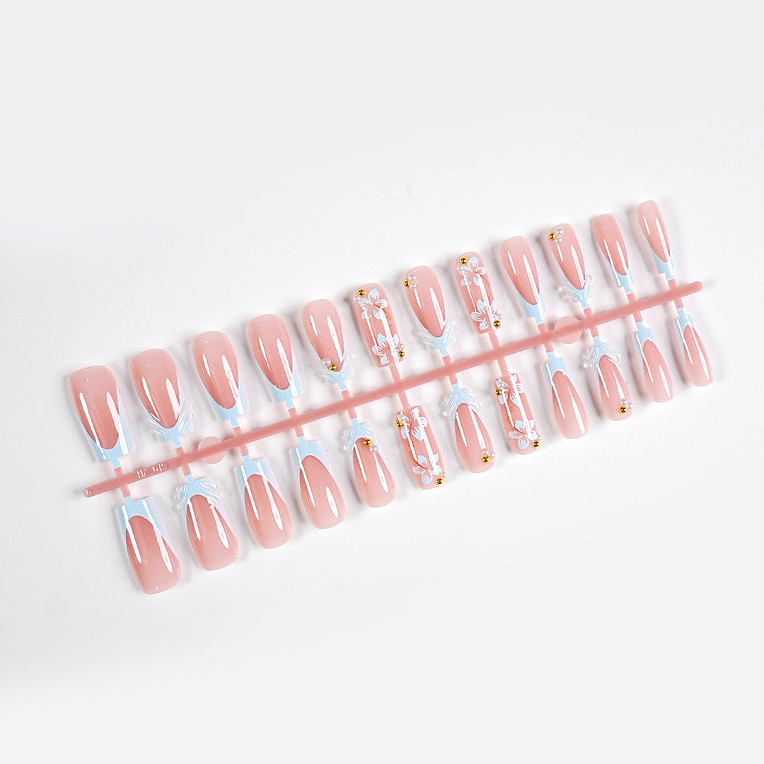 Decorative Press-On Nail Art Set