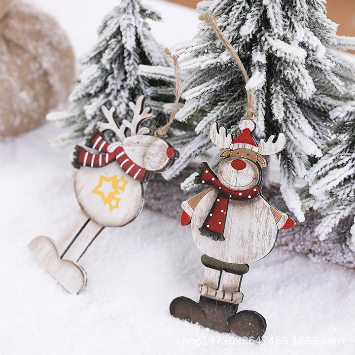 Wooden Reindeer Ornament