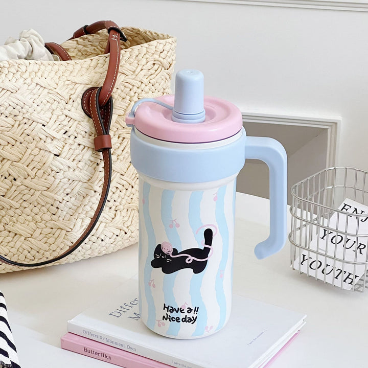 Women's drinking container with cheerful cat design Kalsten