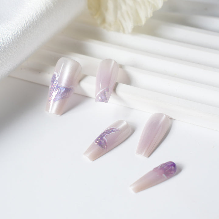 Artistic Butterfly Design Press-On Nail Set Kalsten