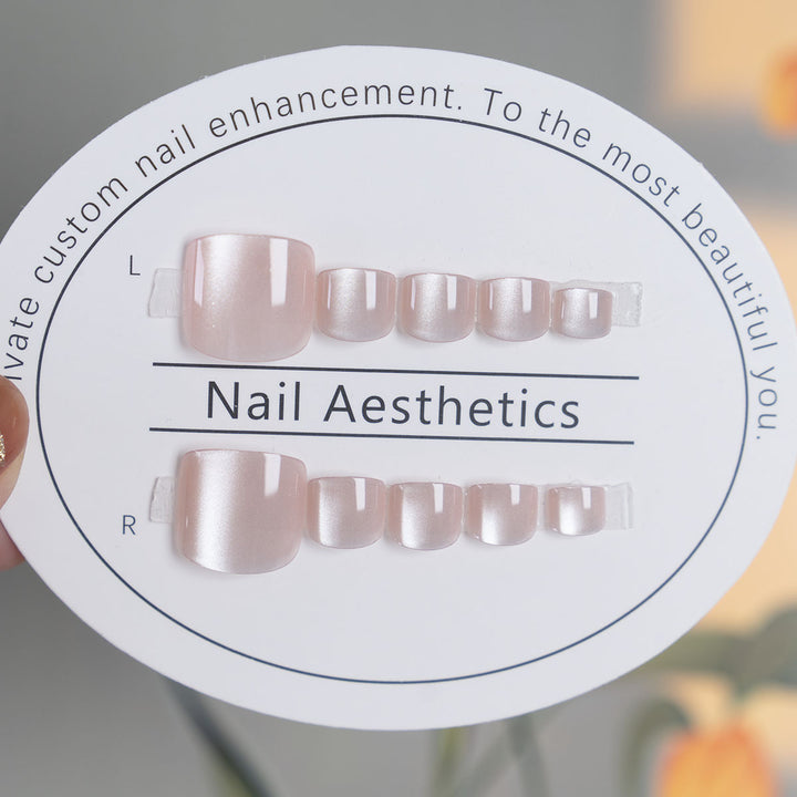 Artistic Glossy Toenail Art