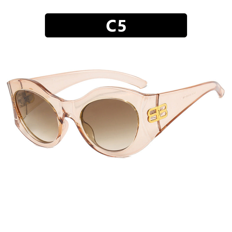 Ladies stylish Cat-Eye sunglasses with high-gloss design and protective lenses Kalsten
