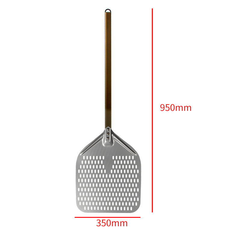 perforated aluminum pizza peel with extra-long ergonomic handle Kalsten