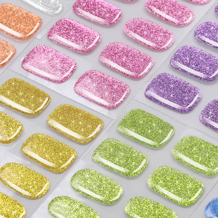 Glittering Gel Nail Wraps
