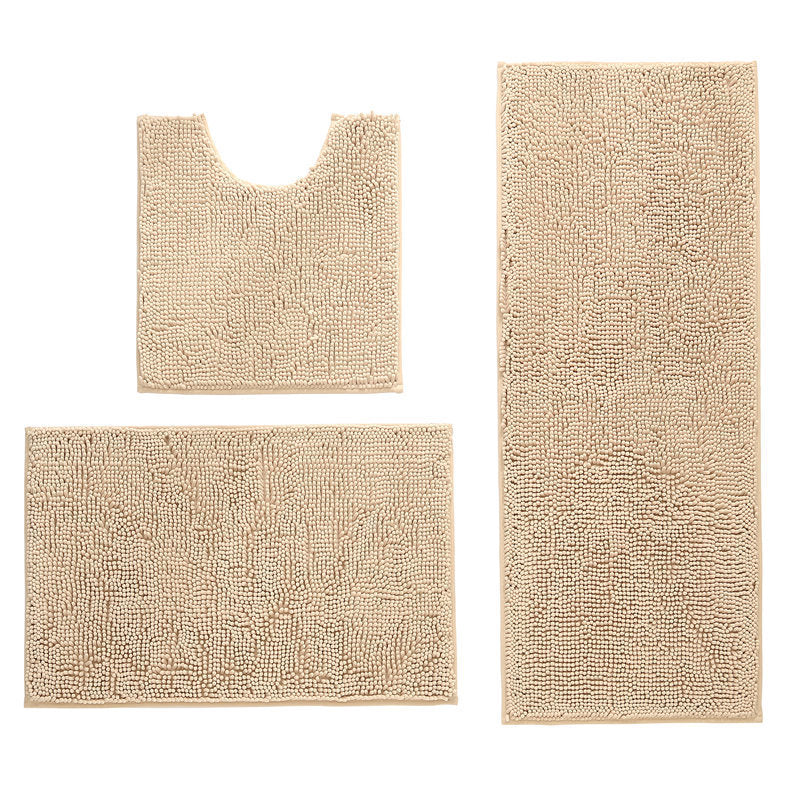 Soft Chenille Bath Mat Set Kalsten