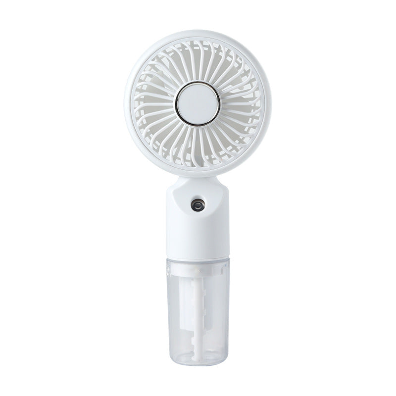 Cooling portable handheld misting fan with detachable water reservoir adjustable-speed USB-C rechargeable foldable stand Kalsten
