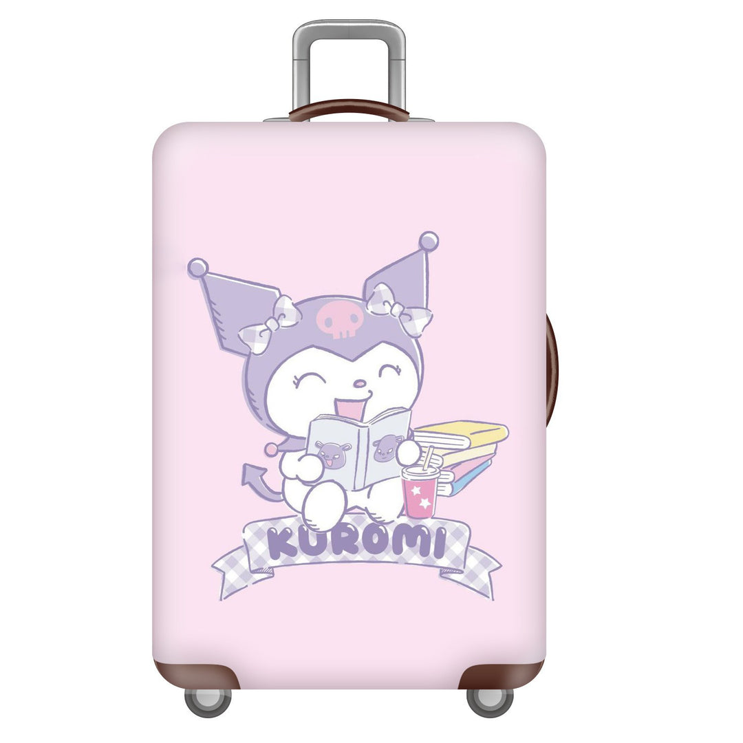 Unisex hard-shell luggage with trendy dog motif Kalsten