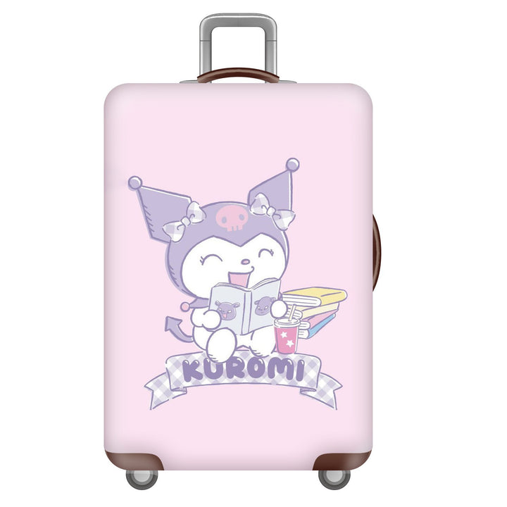 Unisex hard-shell luggage with trendy dog motif Kalsten