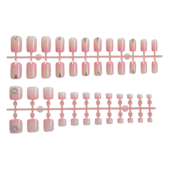 Acrylic Nail Set with Stylish Accents Kalsten