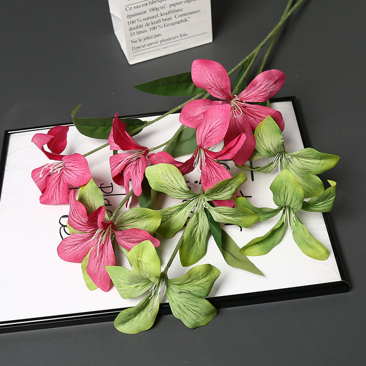 Elegant Faux Orchid Floral Stems