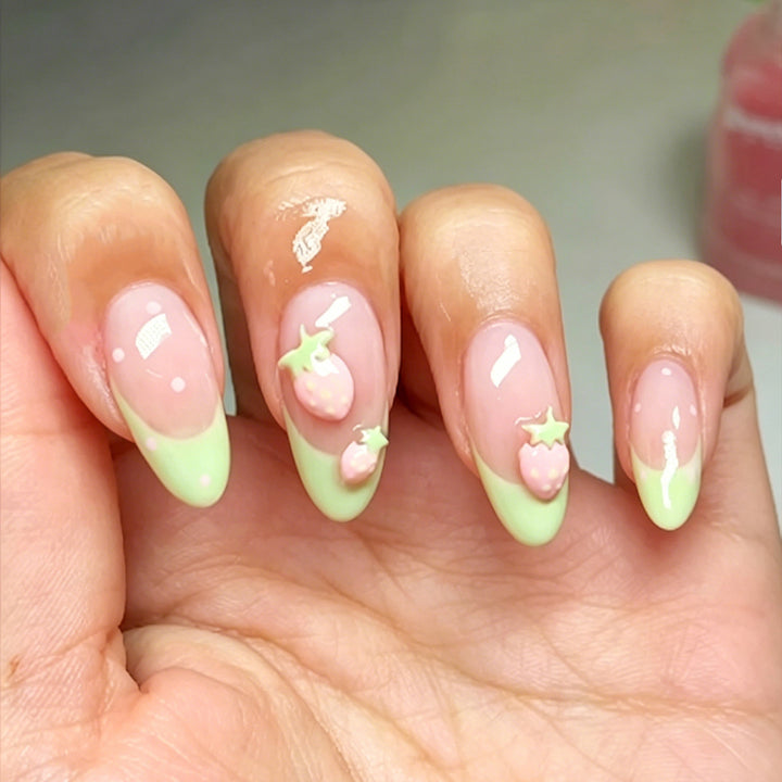 Artistic Press-On Nail Set with Accessories