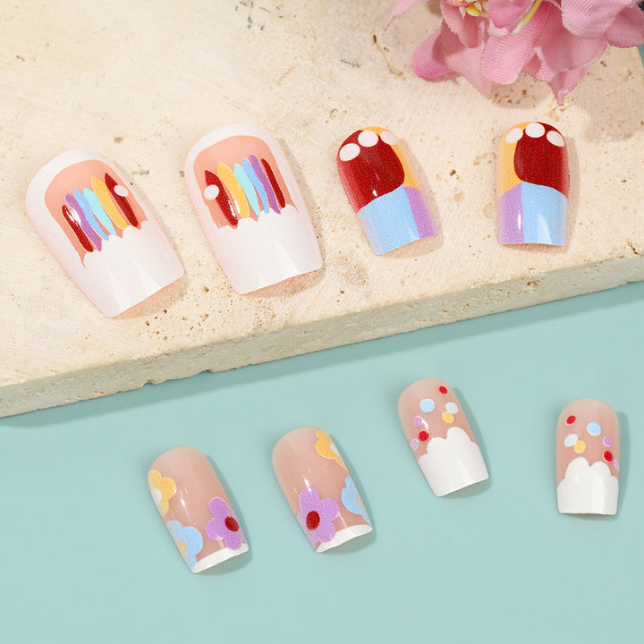 Creative Nail Art Set with Colorful Designs Kalsten