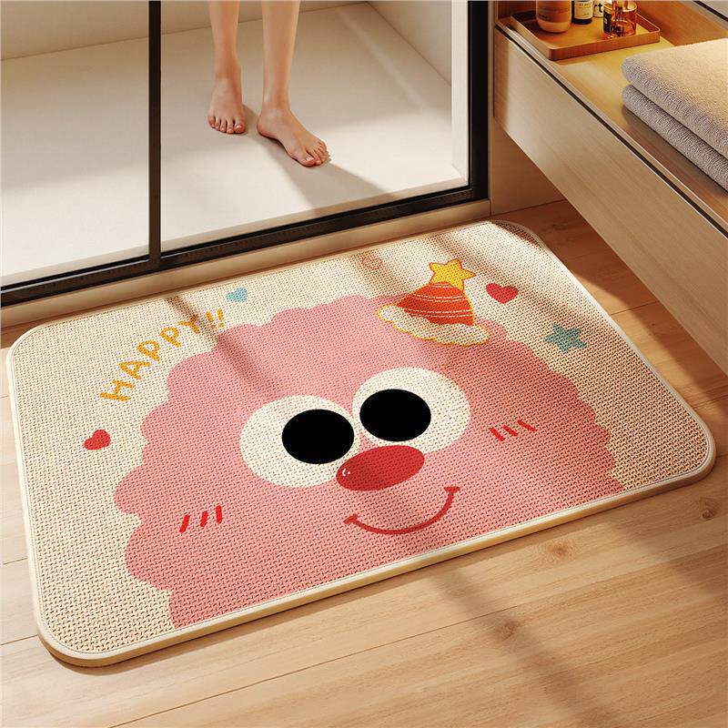 Cute Animal-Themed Non-Slip Bath Mat for Bathroom