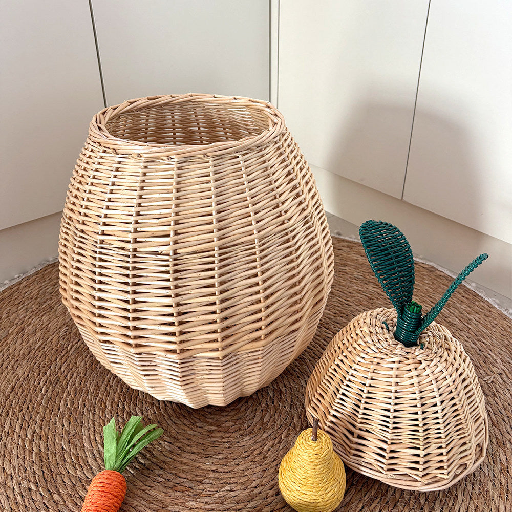 Decorative Apple-Shaped Storage Basket Kalsten