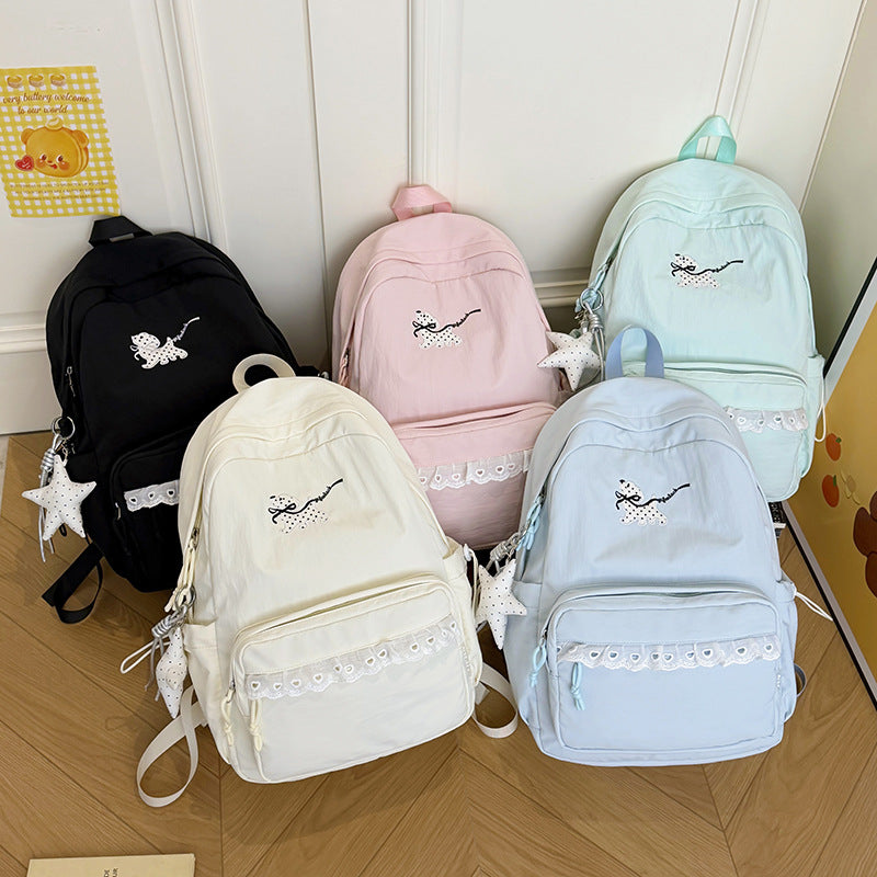 Stylish Embroidered Animal-Themed Backpack Kalsten