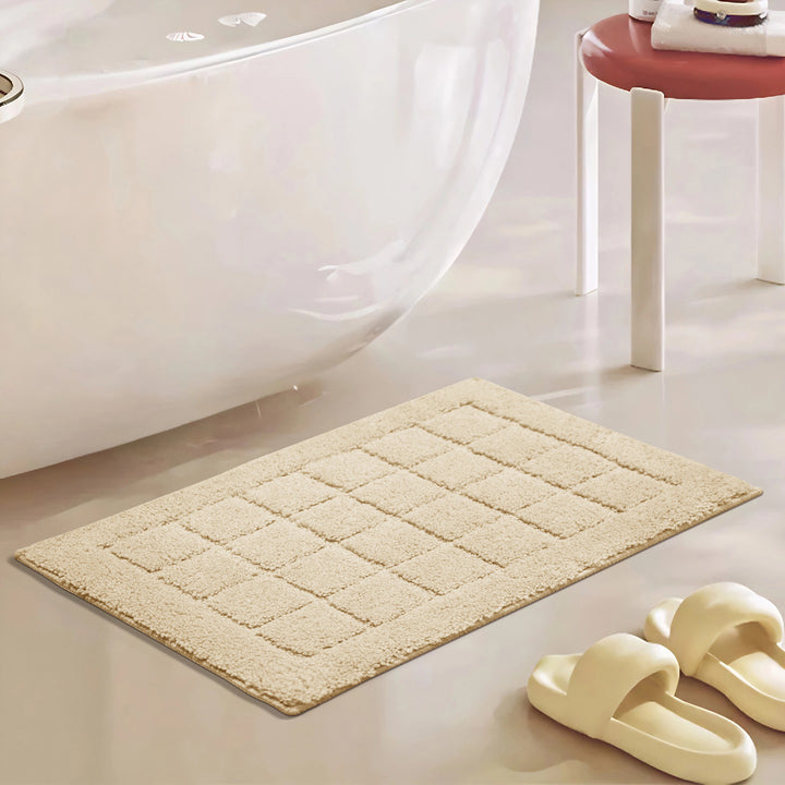 Soft Textured Bath Mat for Bathroom