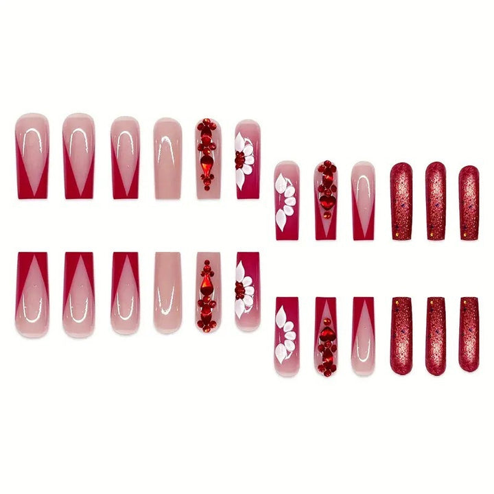 Decorative Rhinestone Press-On Nail Art Kalsten