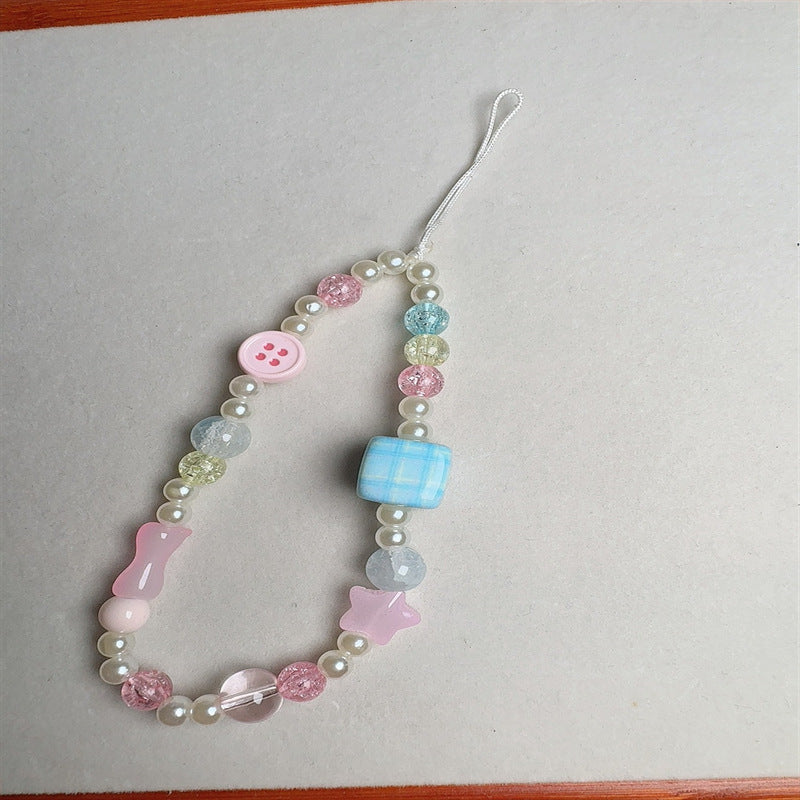 Whimsical Beaded Charm Keychain Kalsten