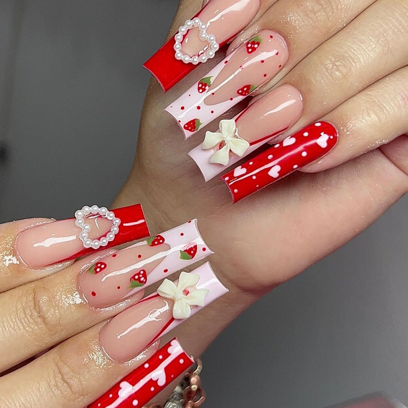 Decorative Long Stiletto Nail Art Extensions