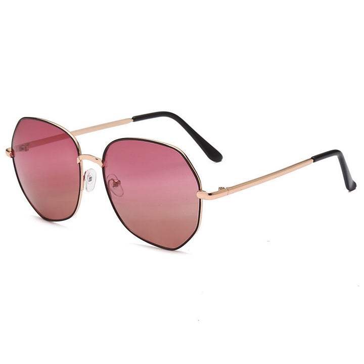 Ladies fashionable sunglasses with octagonal shape and polarized lenses Kalsten