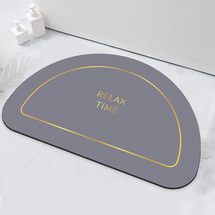 Relaxation-Themed Bathroom Mat for Home