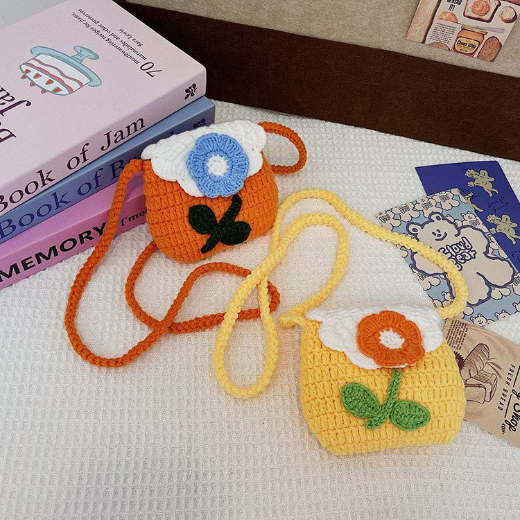 Floral-Themed Crochet Mini Bag