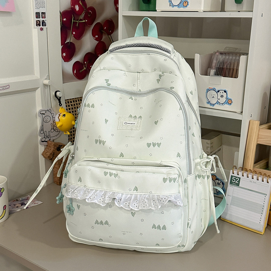 Cute Illustrated Multi-Compartment Backpack Kalsten