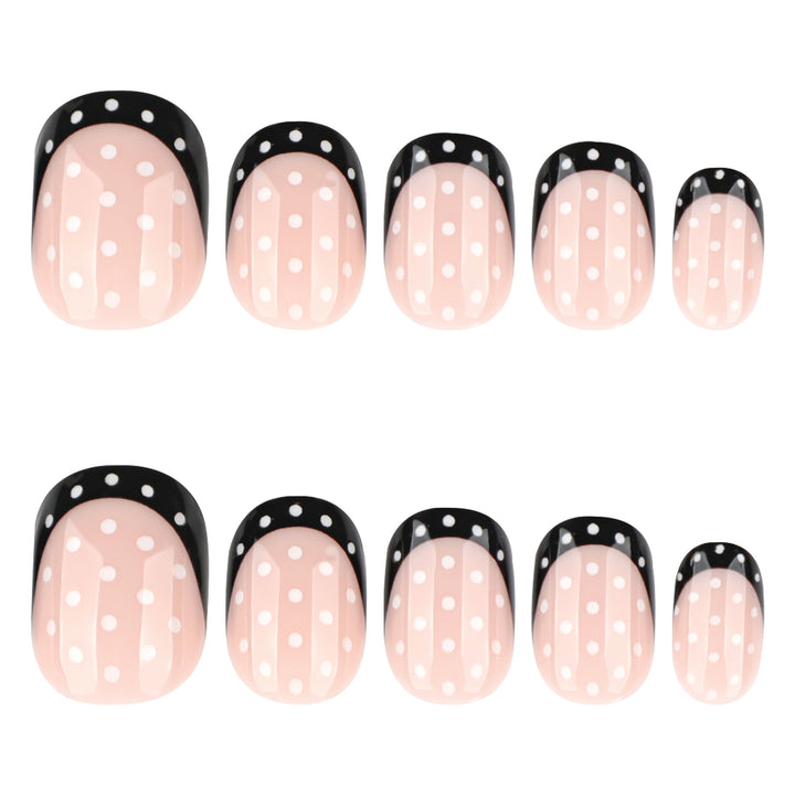 Artful nail art with elegant dots and ombre effect Kalsten