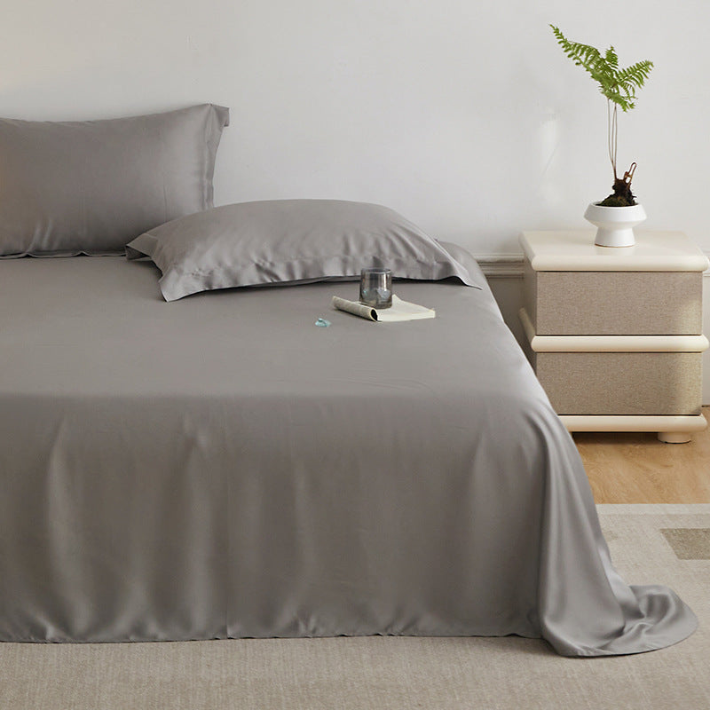 Premium satin bedding set made of microfiber with silky glossy surface