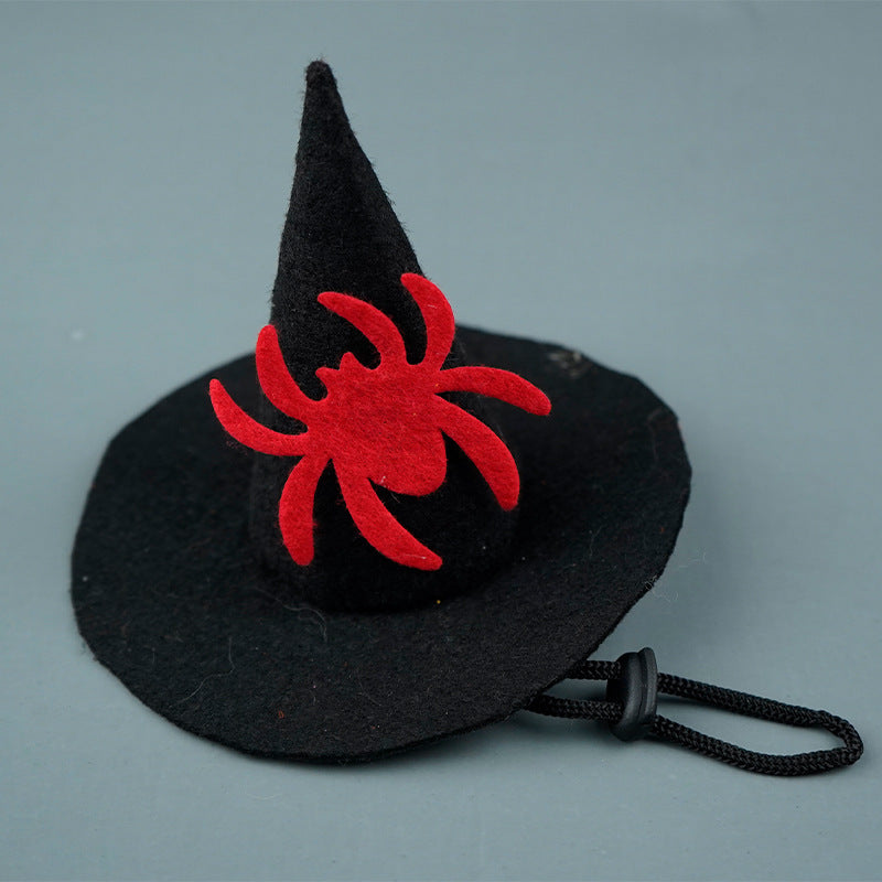 Halloween hood with bat appliqué