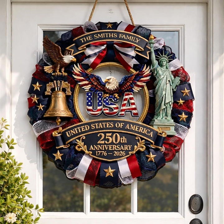 Unisex nan commemorative Liberty Bell decorative wall plaque with gold relief Kalsten