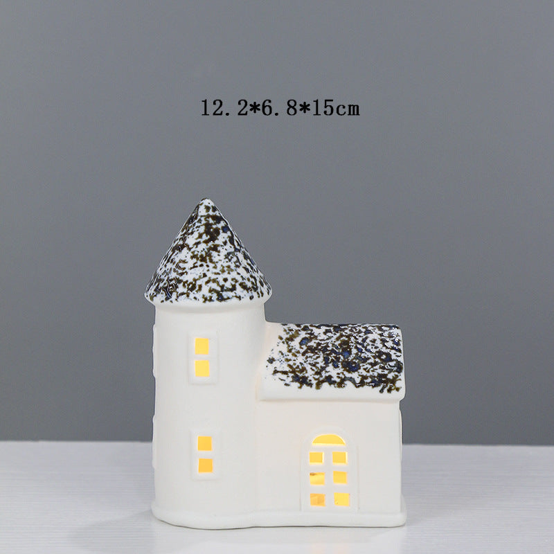 Decorative Ceramic House Lantern Kalsten 1790310186