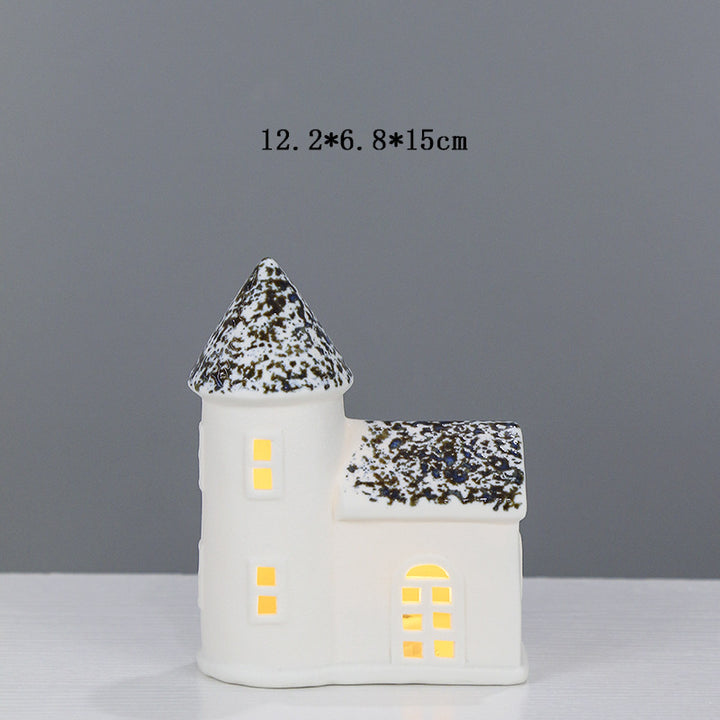 Decorative Ceramic House Lantern Kalsten 1790310186