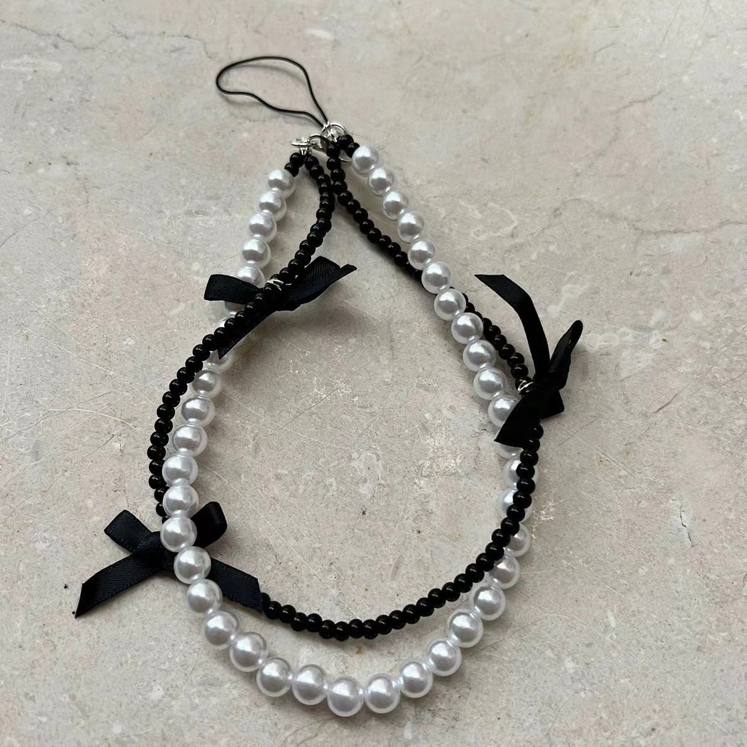 Elegant Pearl Beaded Phone Lanyard Kalsten