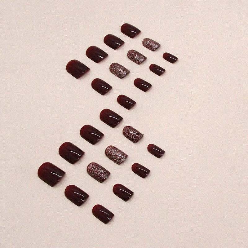 Stylish Press-On Nail Set with Shimmering Finish Kalsten