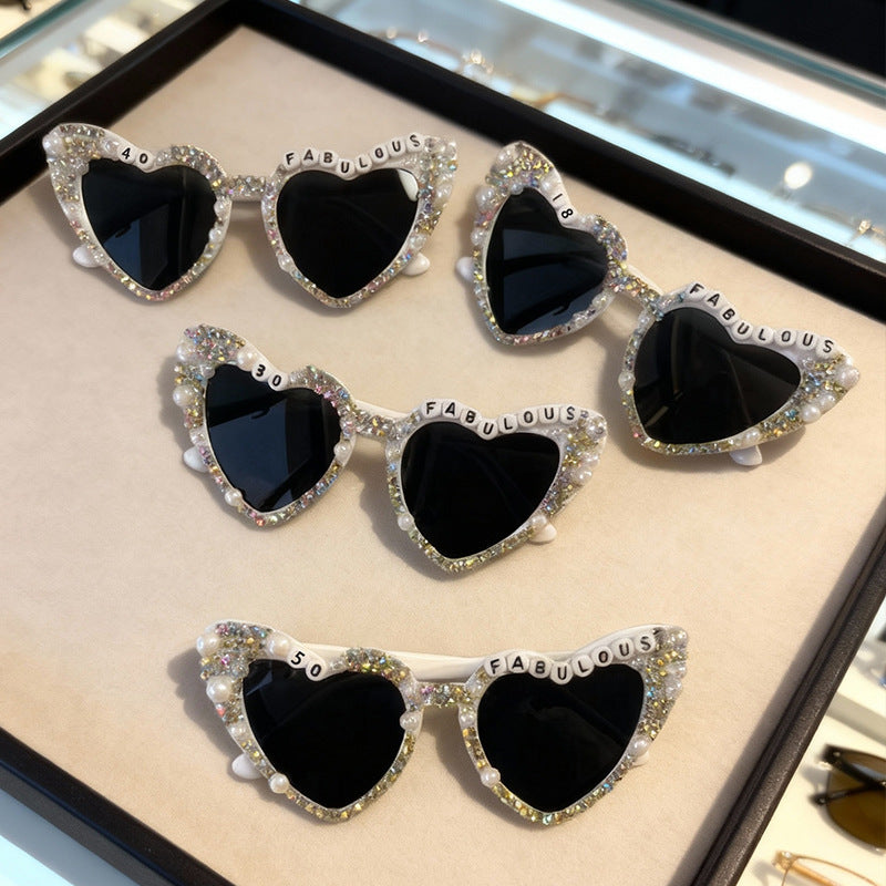 Glamorous Heart-Shaped Sunglasses Kalsten