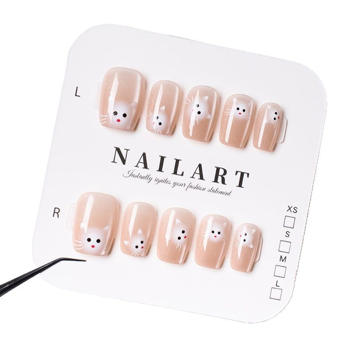 Trendy Ombre Leopard Print Press-On Nails Kalsten