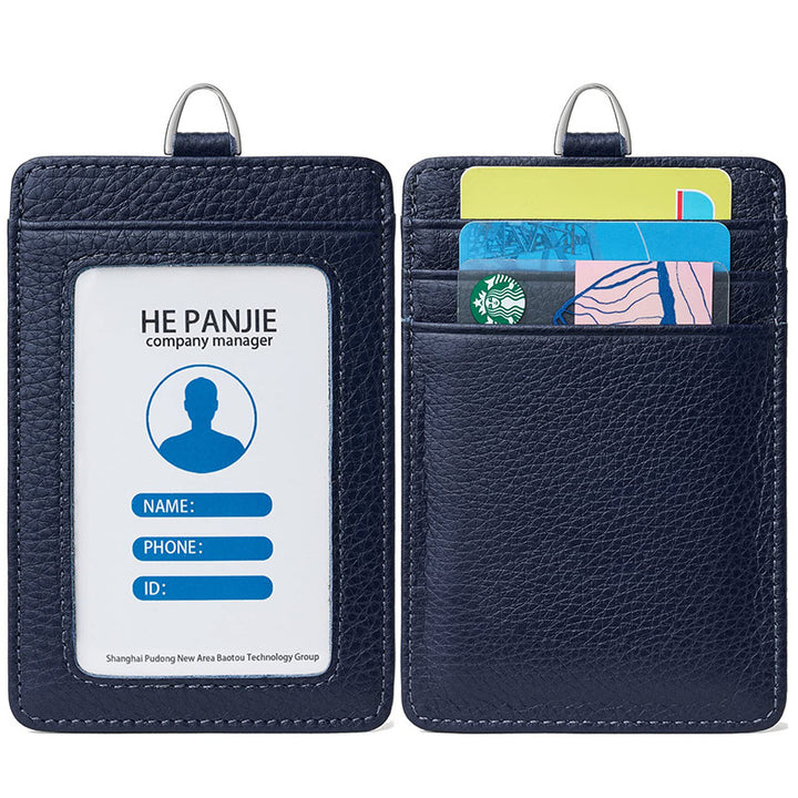 Versatile RFID-Blocking Leather ID Card Holder Kalsten