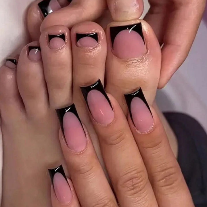 Artificial nail set with elegant tips and ombre effects Kalsten