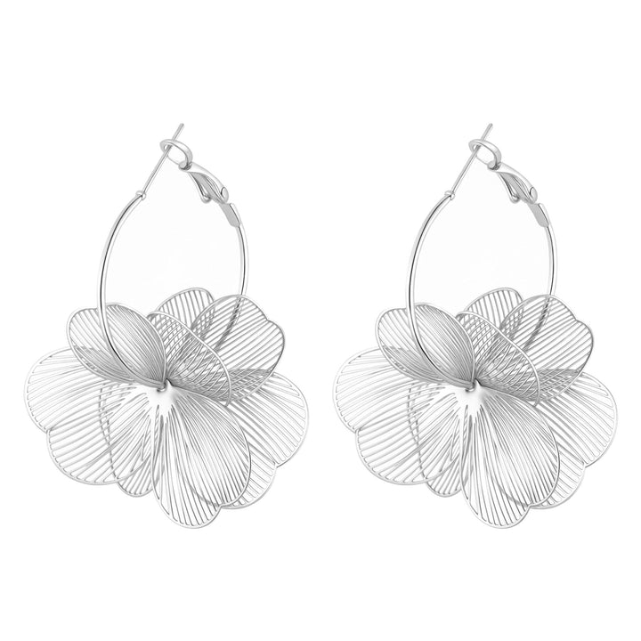 Floral Filigree Hoop Earrings Kalsten