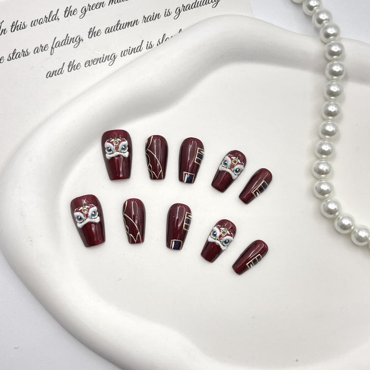 Artistic Decorative Press-On Nail Art Set