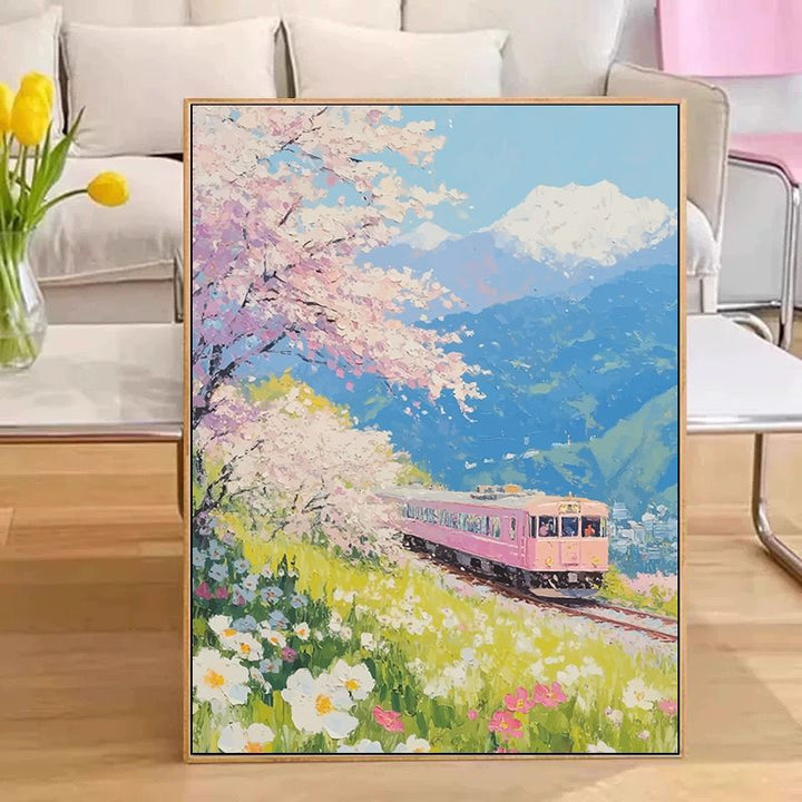 Scenic Train Landscape Wall Art Kalsten