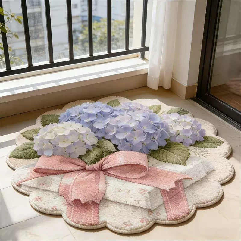 Elegant Floral Design Area Rug for Home
