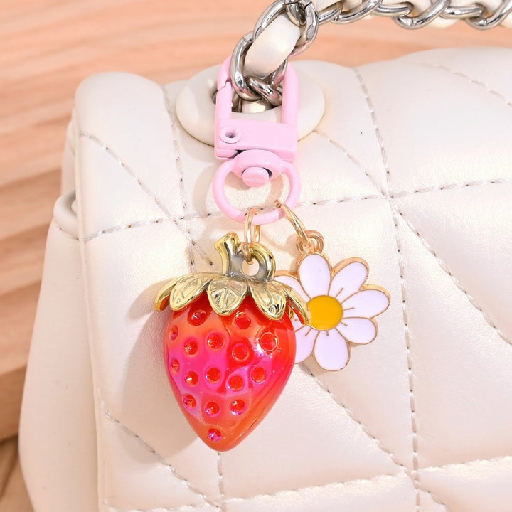 Keychain with Fruity Strawberry Design Kalsten