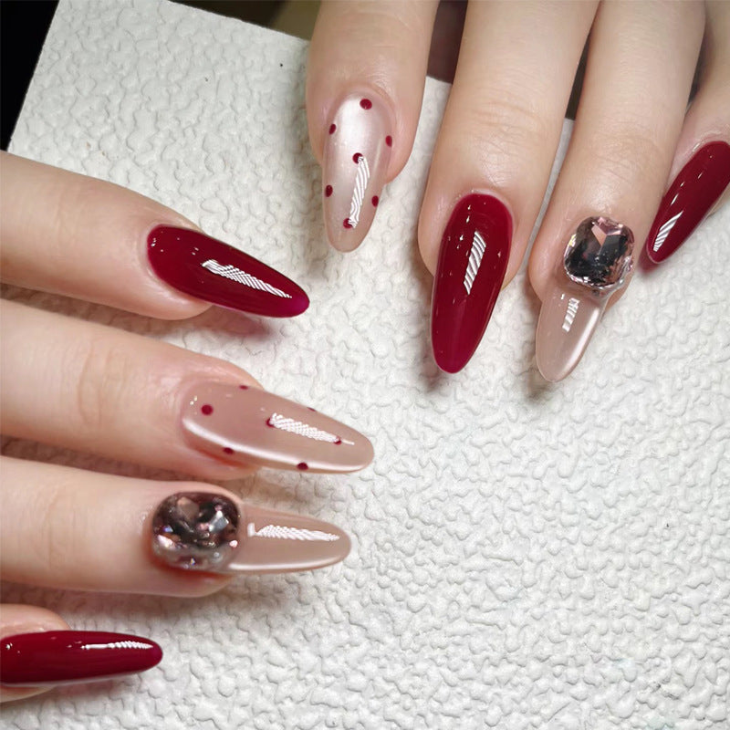 Stylish Press-On Nail Tips with Leopard Design Kalsten